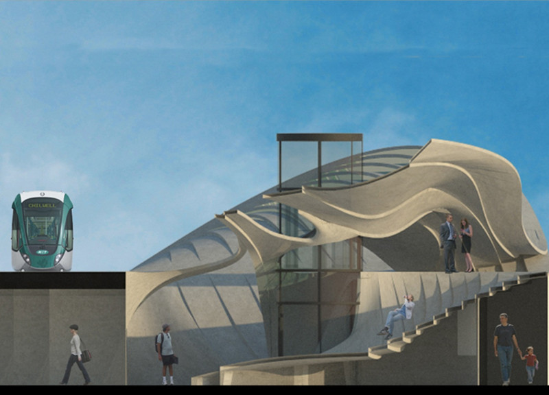 Quadrilateral Design with Reinforced Concrete and Transparent Elements Enhancing Cultural Engagement