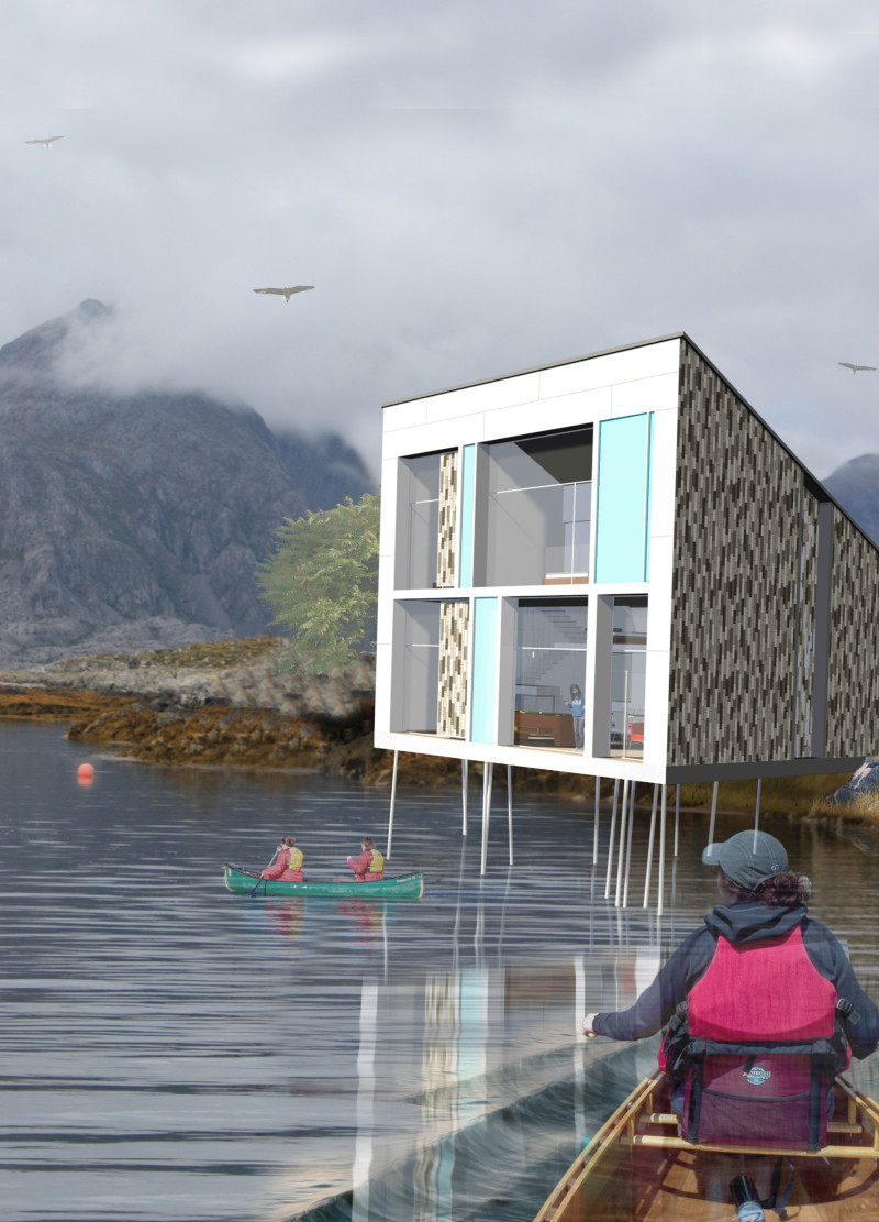 Reclaimed Wood and Clay Construction Blending with Passive Solar Design in a Nordic Retreat