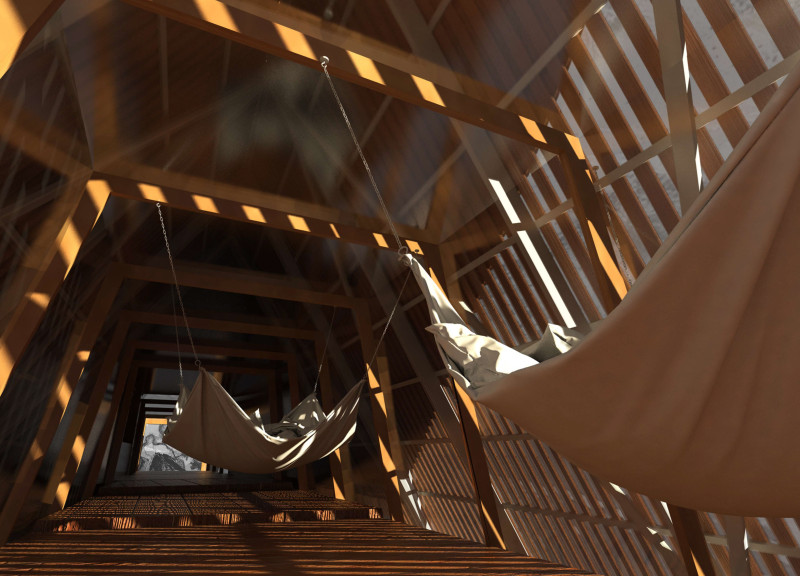 Triangular Retreat Constructed with Geothermal Insulation and Natural Timber