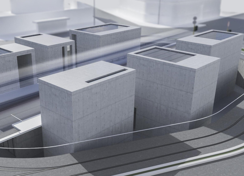 Subterranean Courtyard Shaped by Concrete and Glass for Cultural Engagement