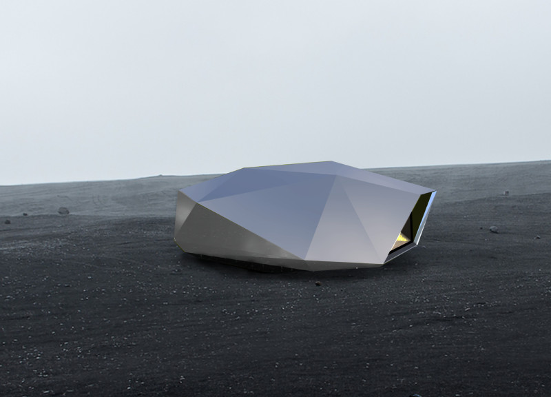 Geometric Cabins Clad in Aluminum and Natural Wood Integrating Communal Spaces in Icelandic Wilderness