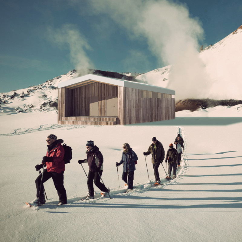 Cave-Like Retreat Crafted from Cross-Laminated Timber and Solar-Integrating Glazing