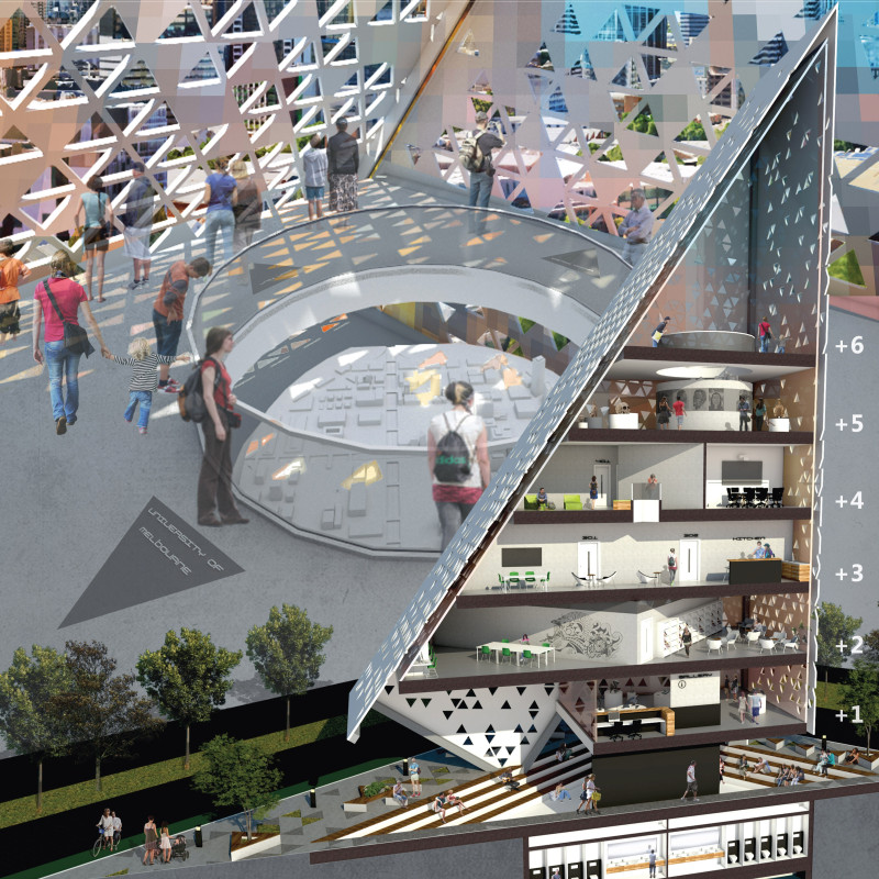 Geometric Patterns and Dual Facades in a Community-Focused Educational Institute