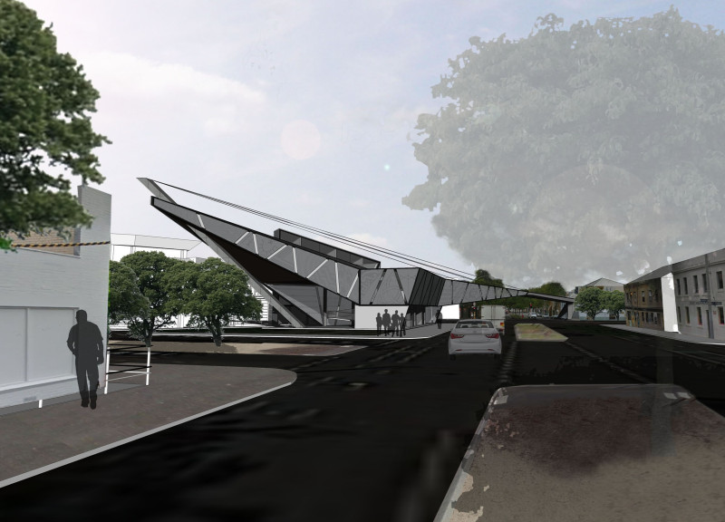 Exploring Perforated Steel Facades and Green Roofs in a Cultural Community Center