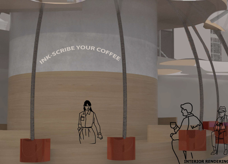 Flowing Forms of Glass and Concrete Enhanced by Natural Wood Accents