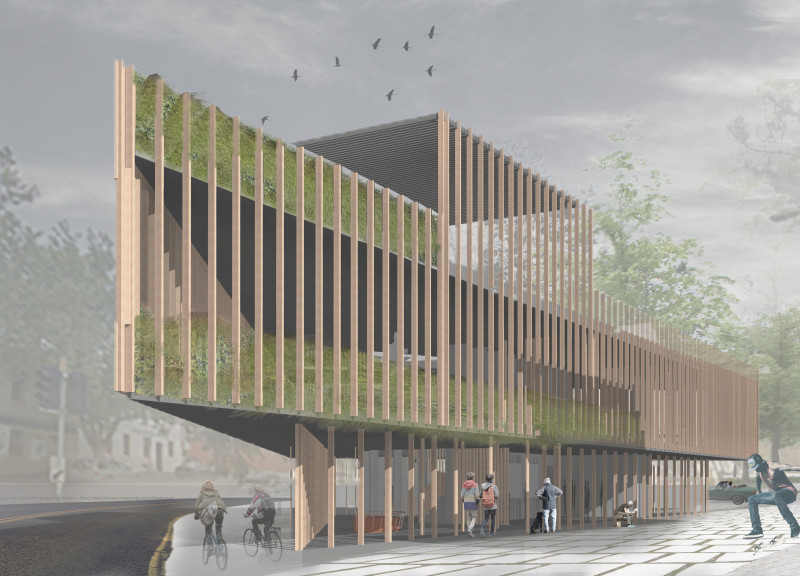 Charred Wooden Shingles and Recycled Timber Envelop a Community-Centric Cultural Hub