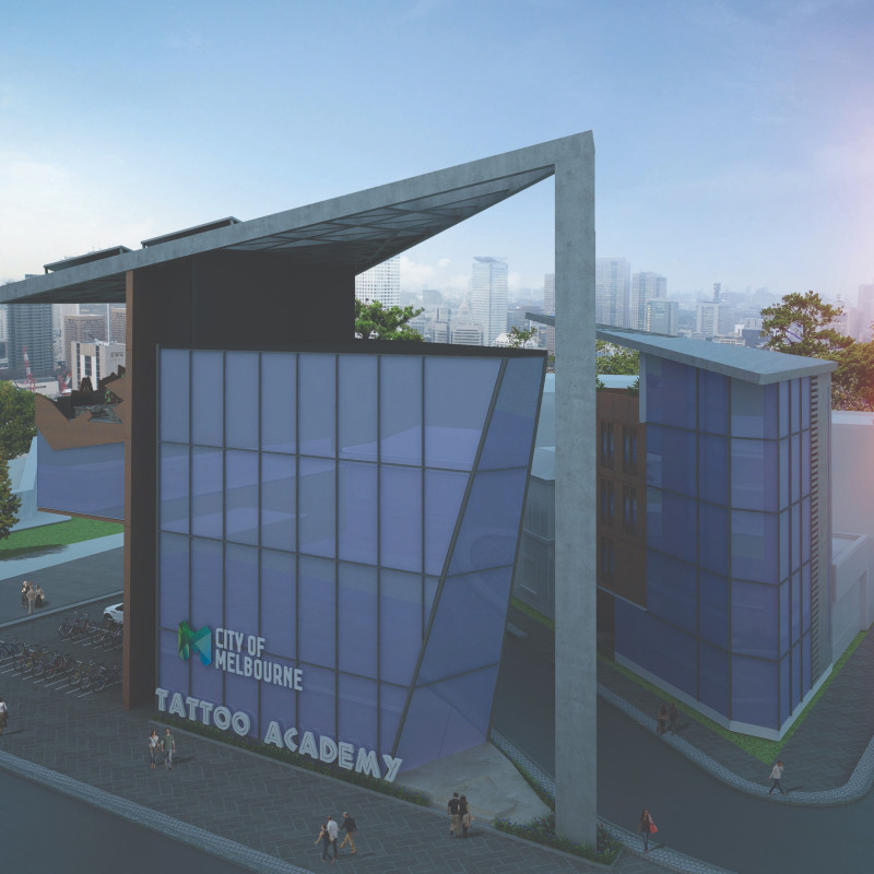 Corten Steel Canopy Enhances Community Engagement in Urban Educational Facility