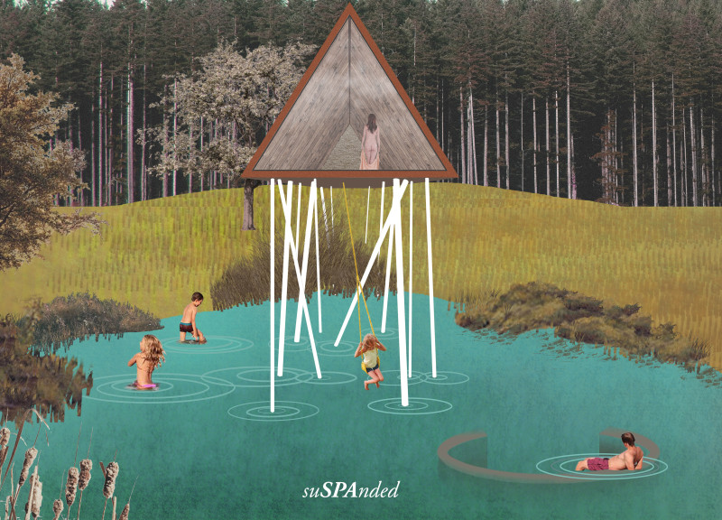 Elevated Water Terrace Crafted from Cross-Laminated Timber Panels