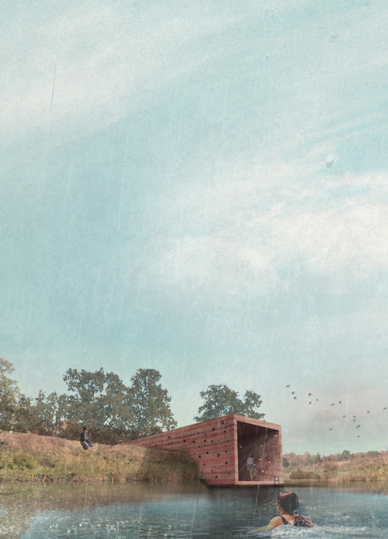 Clay-Structured Wellness Retreat Integrating Rammed Earth and Local Timber