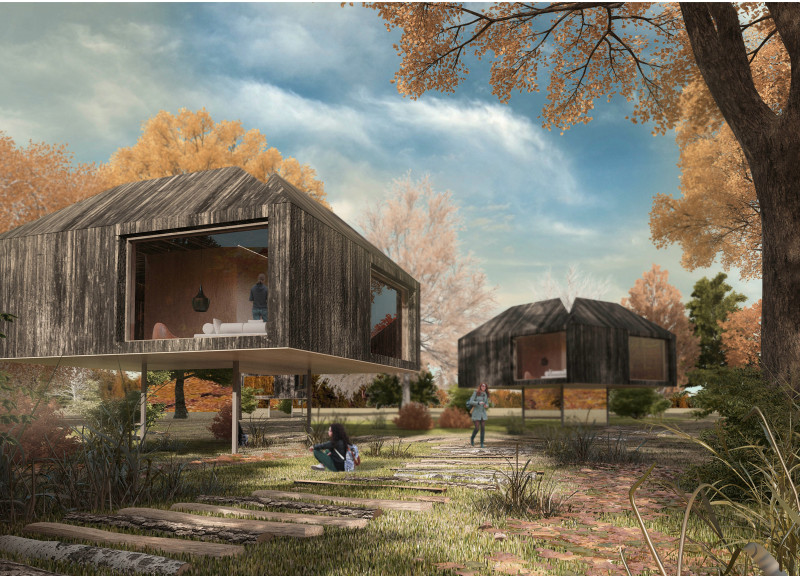A Nature-Centered Accommodation with Integrated Lagoon Features