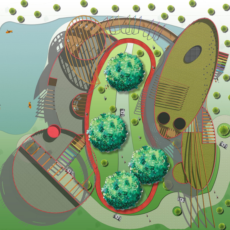 Butterfly-Inspired Design Featuring Local Stone and Wood Cladding for a Wellness Retreat