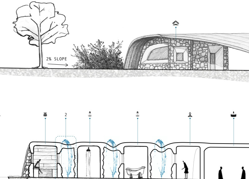 Curvilinear Retreat Featuring Charred Wooden Shingles and Cross-Laminated Timber Construction