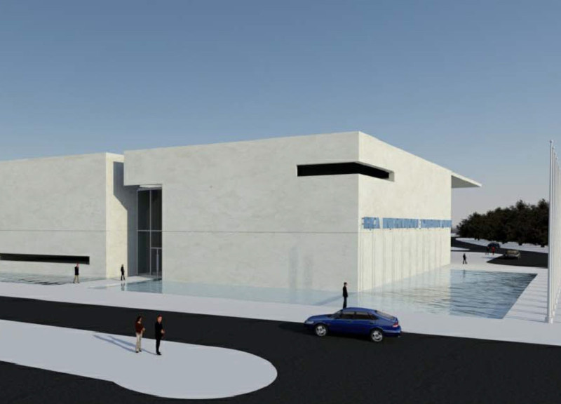 Grc Panels and Natural Light Define a Versatile Auditorium in Riga