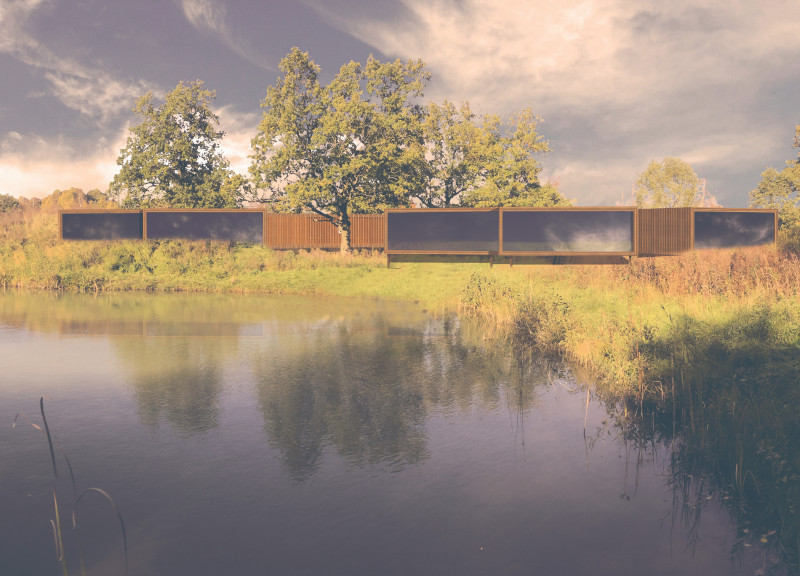 Laminated Wood Structure Elevates Wellness Experience Within Natural Landscape