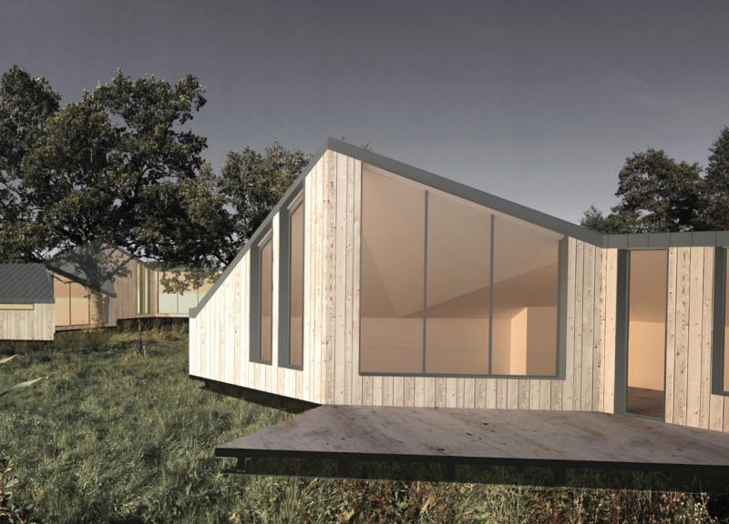 Charmed by Charred Wood Shingles and Sustainable Glass Facades in a Wellness Retreat