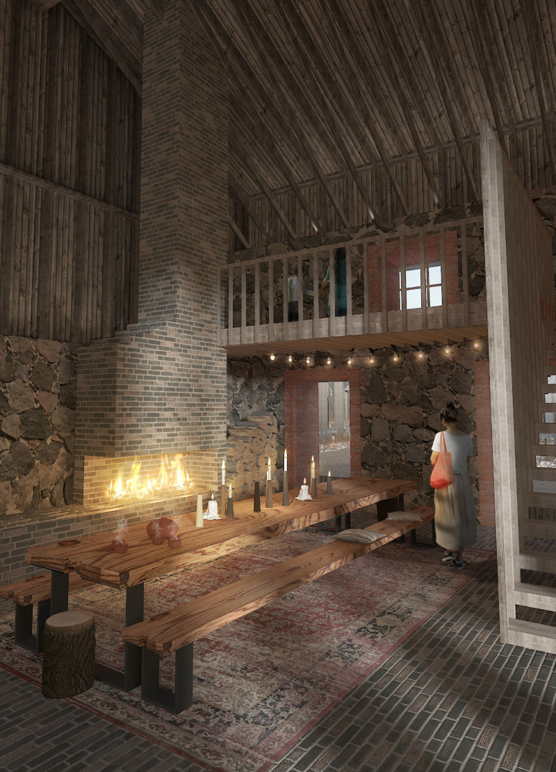 Cross-Laminated Timber and Local Stone Create a Tranquil Retreat in Latvia