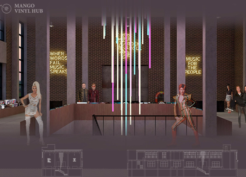 Raw Concrete and Glass Facade Enhances Cultural Space with Flexible Layouts