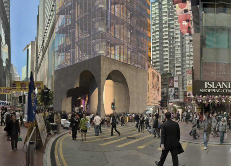 Triangular Living Spaces Crafted from Bamboo and Concrete with Integrated Community Amenities