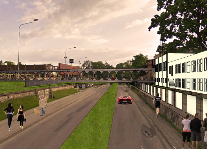 Transparent Production Facility Featuring Glass and Brick Cladding with Rooftop Community Space