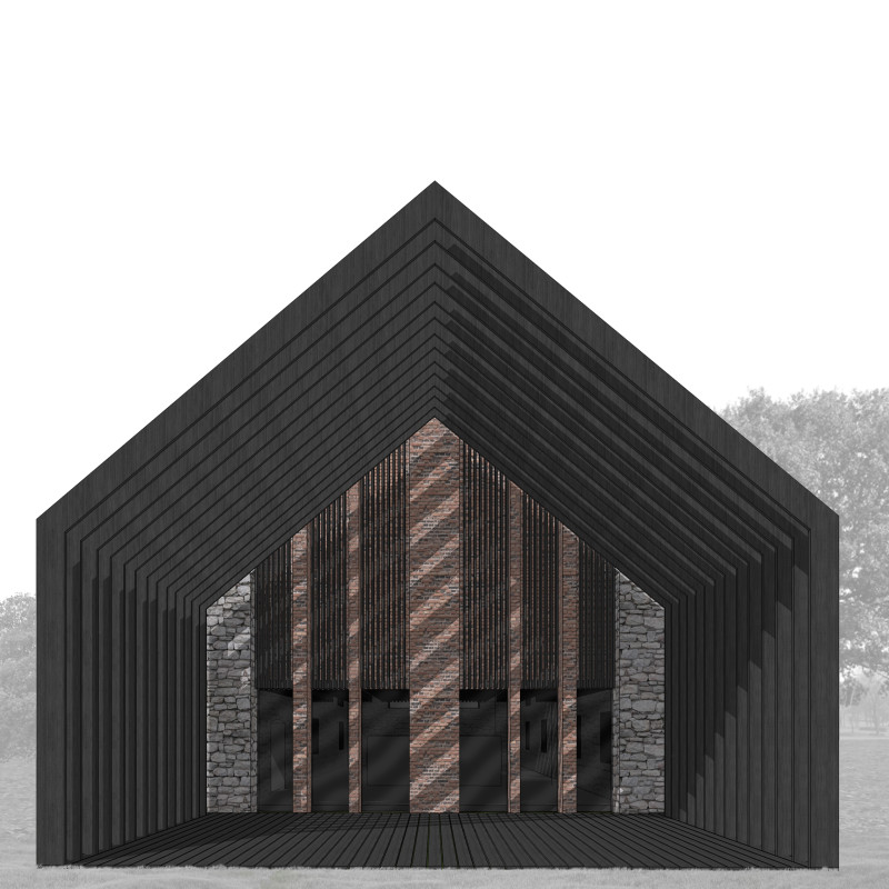 Curvilinear Concrete Structures Elevated Above Natural Landscapes