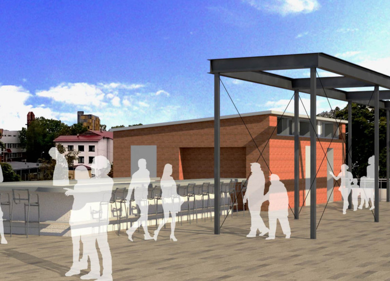 Steel Staircase and Green Roof Integrate Vinyl Production with Community Engagement