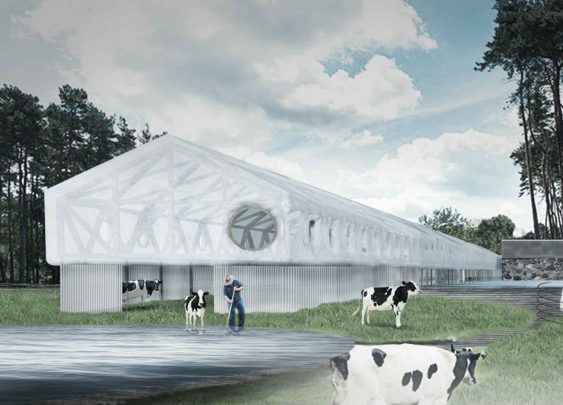 Translucent Insulation and Straw Construction Envelop Meditative Spaces in Natural Landscapes