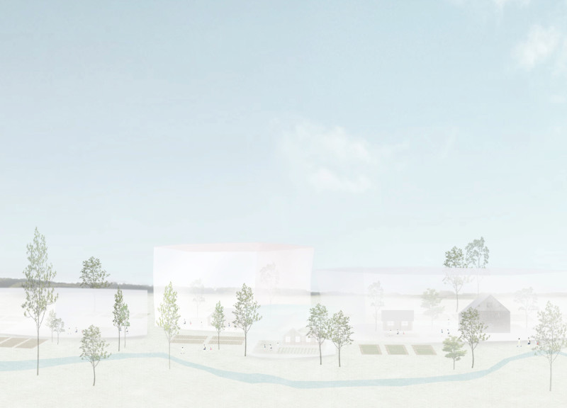 Charred Wooden Shingles and Translucent Fabrics Enliven a Community-Centric Agricultural Space