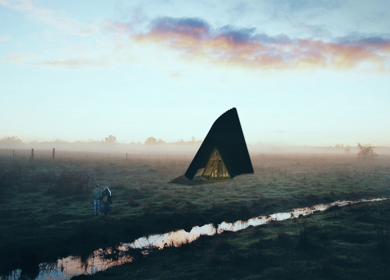 Charred Wooden Shingles and Cross-Laminated Timber Define Sustainable Retreat Along the Amber Road