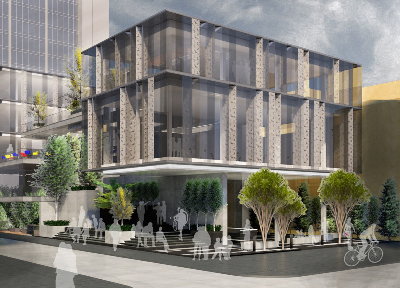 Perforated Metal Facades and Native Flora Create Dynamic Community Spaces