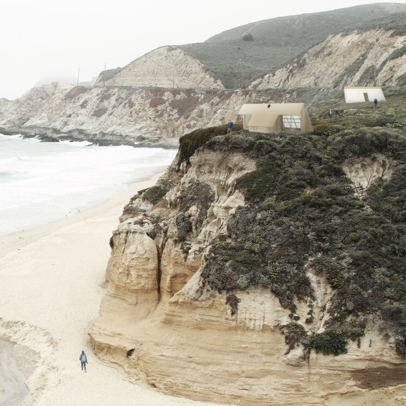 Translucent Polycarbonate and Sustainable Wood Cabins Enhancing Outdoor Community Experiences