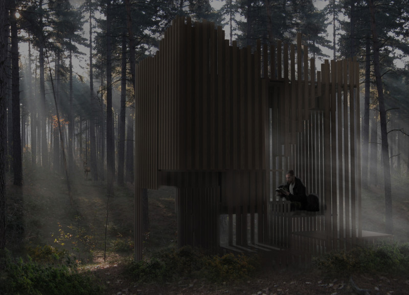 Charred Wooden Shingles and Cross-Laminated Timber Panels Create a Seamless Retreat in Nature