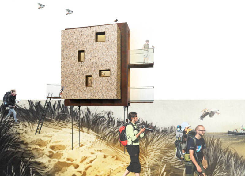 Reed Straw Envelopes and Corten Steel Frames Elevate Rustic Retreats Amidst Nature