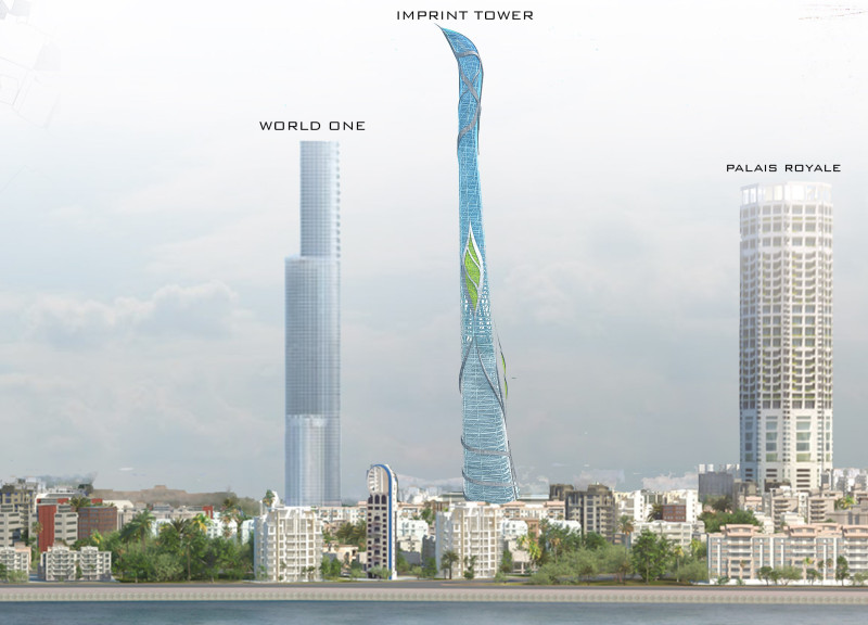 Vertical Gardens and Rainwater Harvesting Integrated into Twisting Glass and Steel Structure