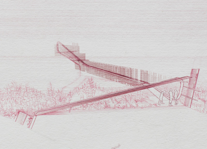 Charred Wooden Shingles and Cantilevered Structure Enhancing Birdwatching Experiences