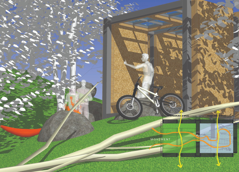 Modular Cabin Constructed with Straw Bales and Treated Pine for Efficient Eco-Friendly Living