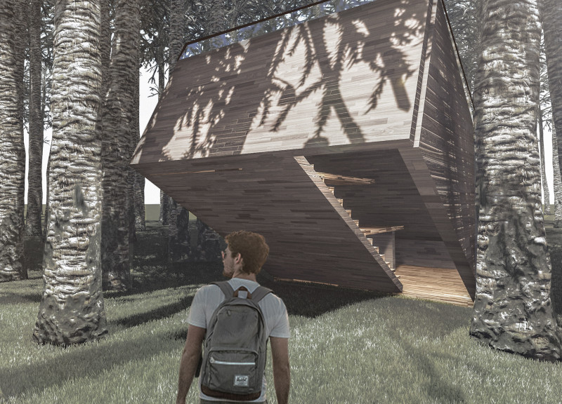 Charred Wood Shingles Accentuate Sustainable Cabins Nestled in Coastal Landscape