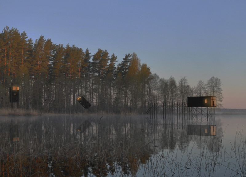 Charred Wooden Shingles and Cross-Laminated Timber Elevate Sustainable Retreats in Latvian Landscapes