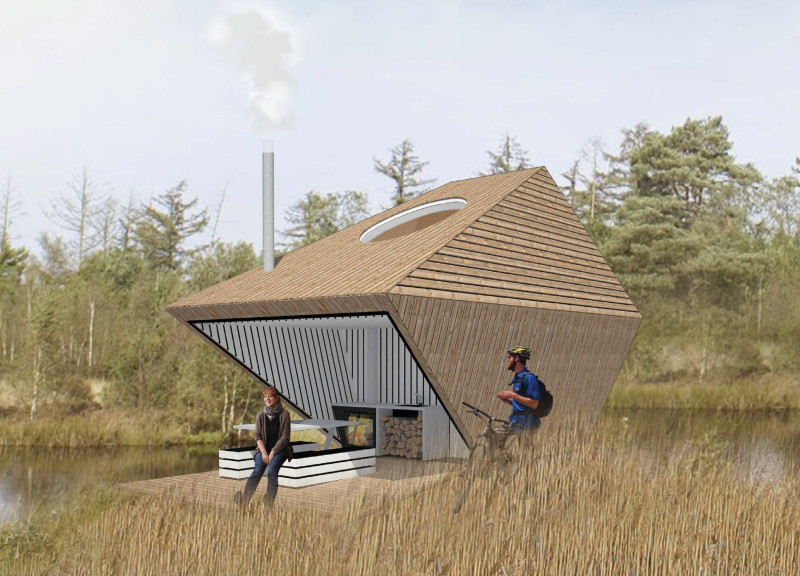 Charred Wood Facades and Plywood Interiors in an Ecologically Sensitive Retreat