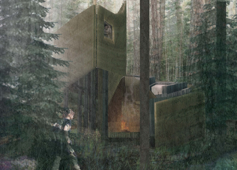 Sustainable Retreat Featuring Charred Wooden Shingles and Modular Timber Construction