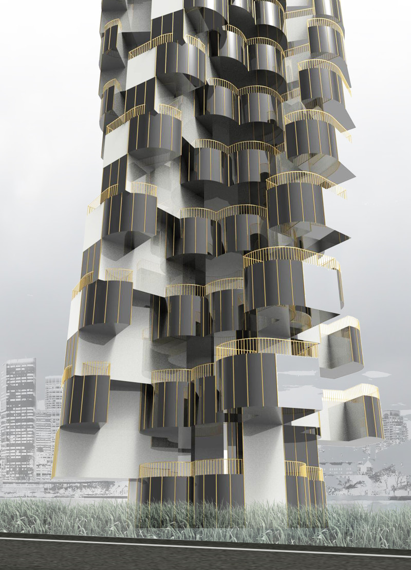 Curvilinear Façade Transforming Community Living Through Modular Design and Cross-Laminated Timber Panels