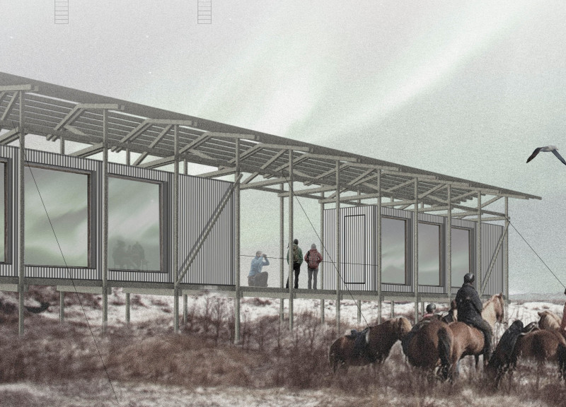 Elevated Cabins with Panoramic Views Crafted from Local Timber and Corrugated Sheeting