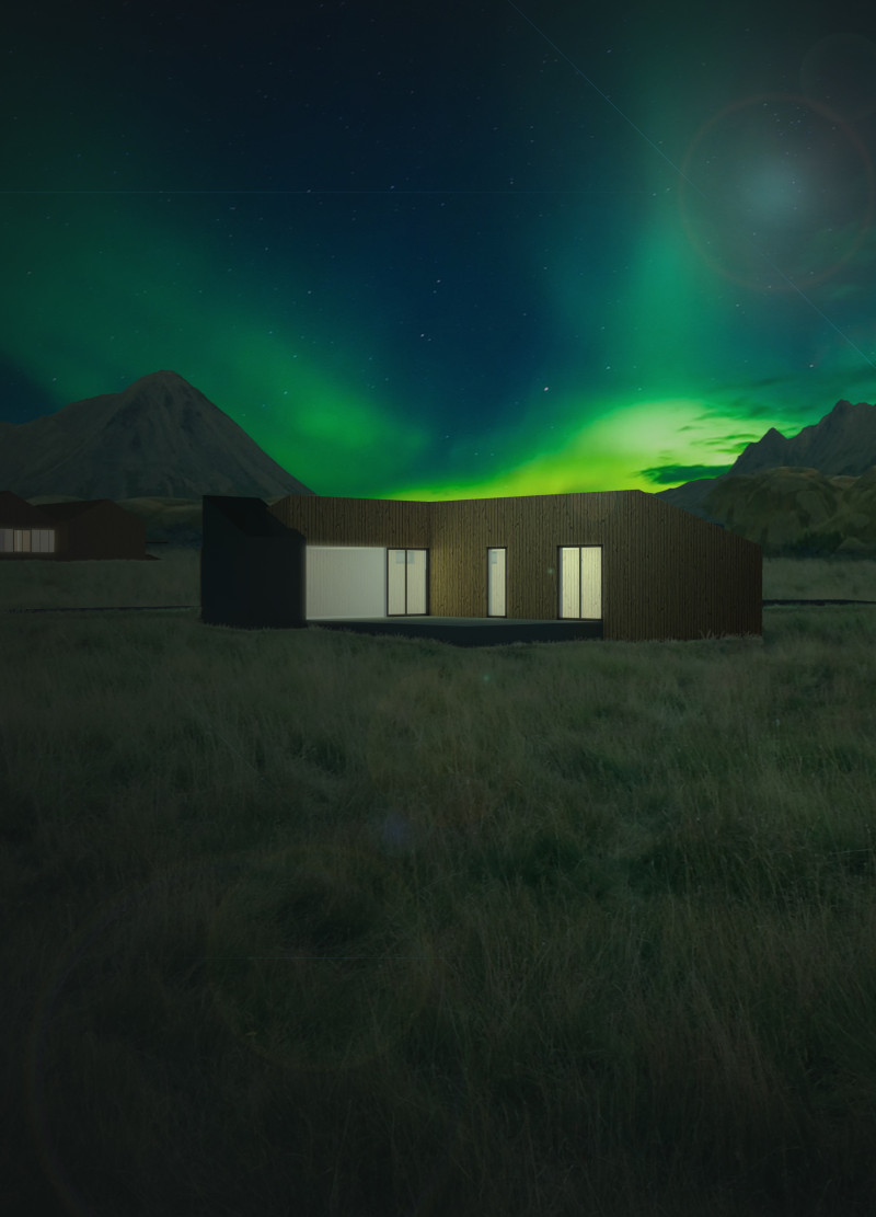 Translucent Polycarbonate Facades and Timber Integration Enhance Views of the Northern Lights