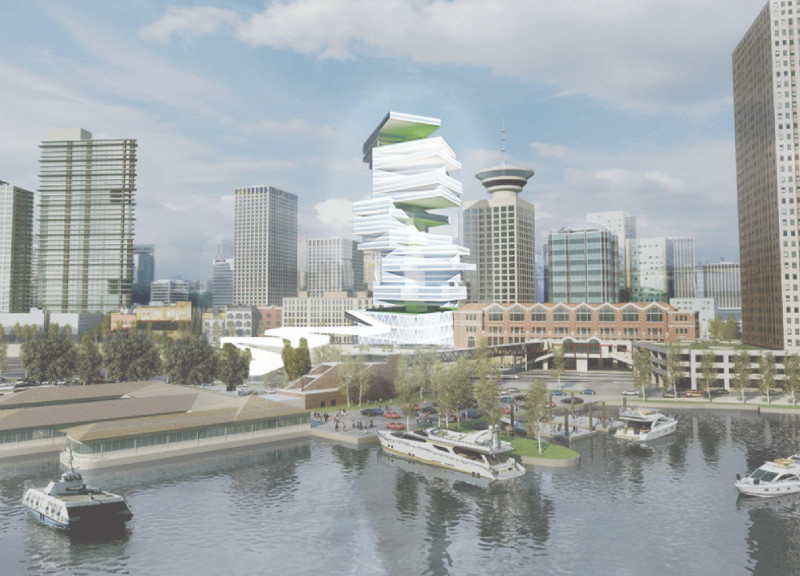 Charred Wooden Shingles and Cross-Laminated Timber in a Sustainable Community Hub