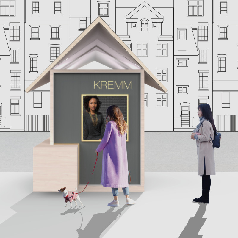 Perforated Metal Panels and Natural Wood Create a Compact Community Space for Coffee Enthusiasts