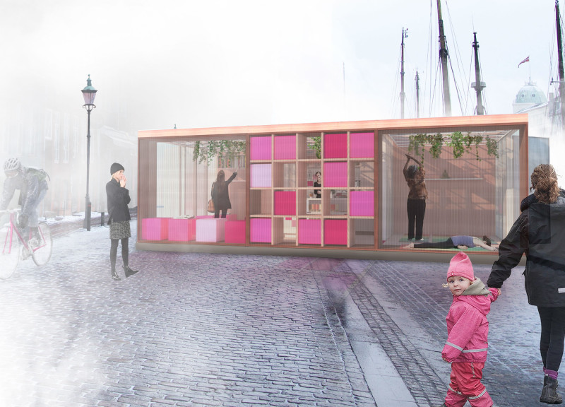 Modular Café Crafted from Recycled Foam Insulation and Polystyrene Roofing Panels