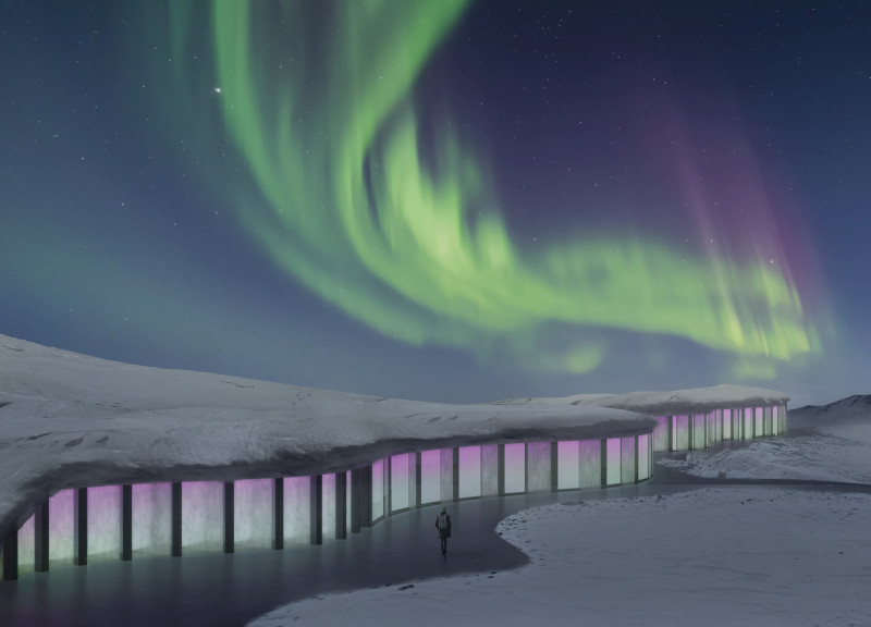 Curvilinear Form Enhanced by Glass Facades and Sustainable Birchwood in Community Development