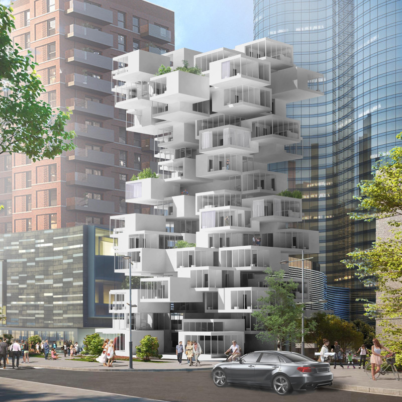 Cross-Laminated Timber Modules with Green Roof Integration in Urban Housing Development