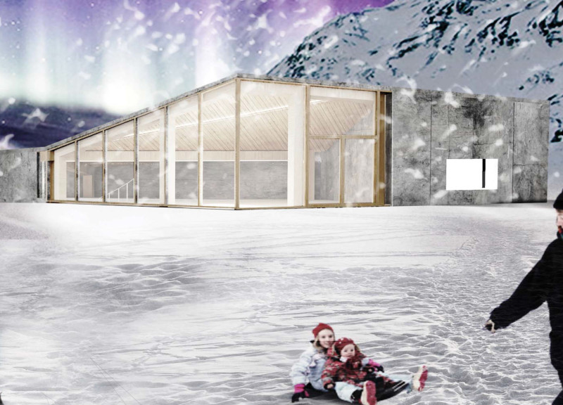 Charred Wooden Shingles and Concrete Forms Embrace Nature in Icelandic Lodging