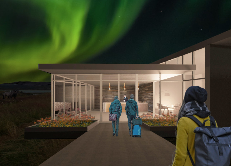 Dynamic Forms of Spectral Aluminum and Reclaimed Wood in a Northern Escape