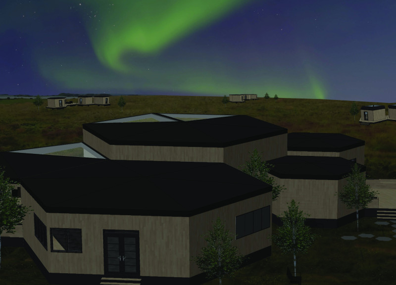 Charred Wooden Shingles and Modular Units for Community Living Surrounded by Northern Landscapes